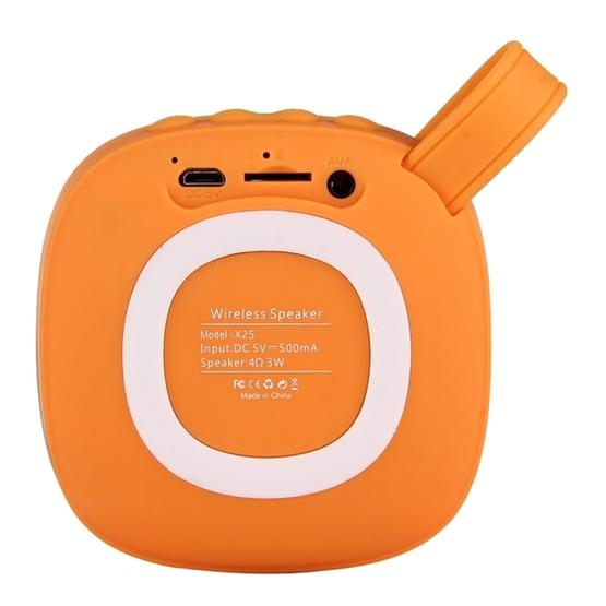 X25 Portable Fabric Design Bluetooth Stereo Speaker(Orange)