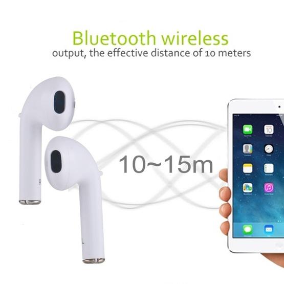 Universal Dual Wireless Bluetooth 5.0 Earbuds Stereo Headset In-Ear with Charging Box(White)