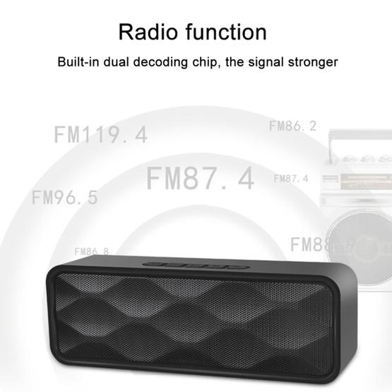 SC211 Multifunctional Card Music Playback Bluetooth Speaker(Blue)