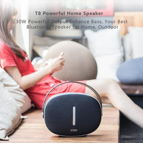 W-KING T8 HIFI Speaker 30W High Power Portable Bluetooth Speaker Silver grey