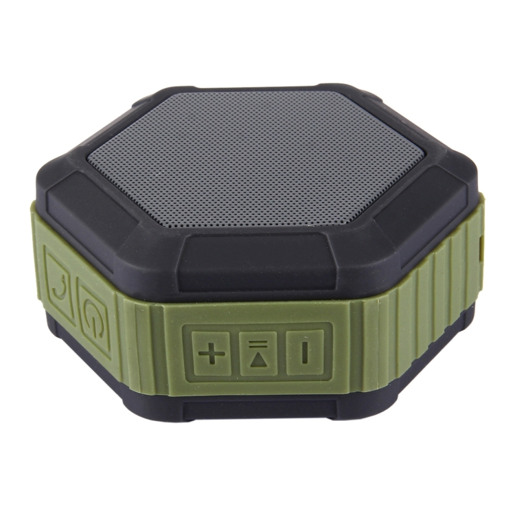 BT508 Portable Life Waterproof Bluetooth Stereo Speaker (Army Green)