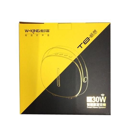 W-KING T8 HIFI Speaker 30W High Power Portable Bluetooth Speaker Silver grey