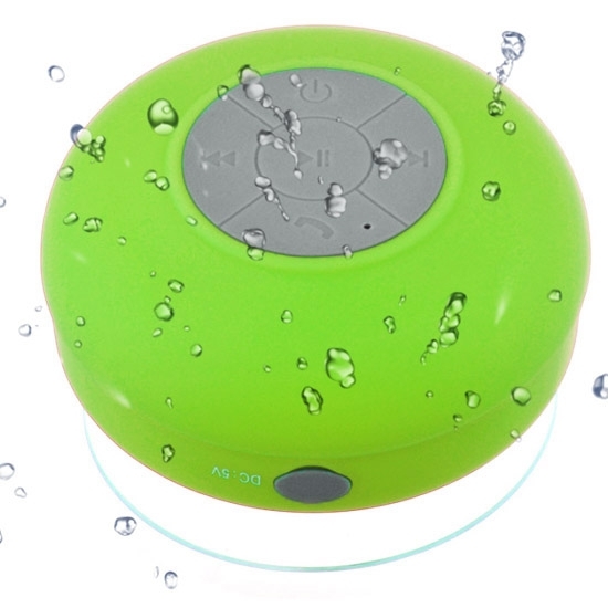 BTS-06 Mini Waterproof IPX4 Bluetooth V2.1 Speaker (Green)