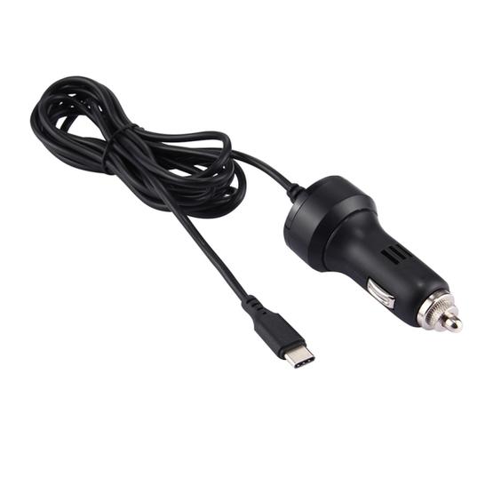 For Nintendo Switch 2.4A USB-C / Type-C Travel Charging Car Charger Adapter, Cable Length: 2m(Black)