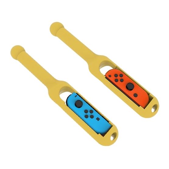 2 PCS DOBE TNS-1842 Handle Holder Grip Drumstick with Wrist Strap for Nintendo Switch Joy-con Drum Games