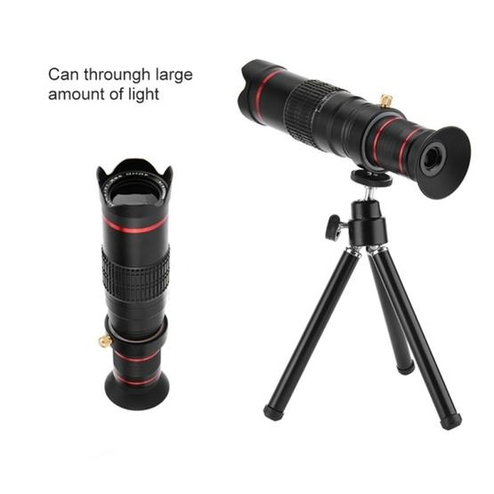B Blesiya Universal 25X Zoom HD Telescope Telephoto Macro Lens+Holder Clamp for iPhone 