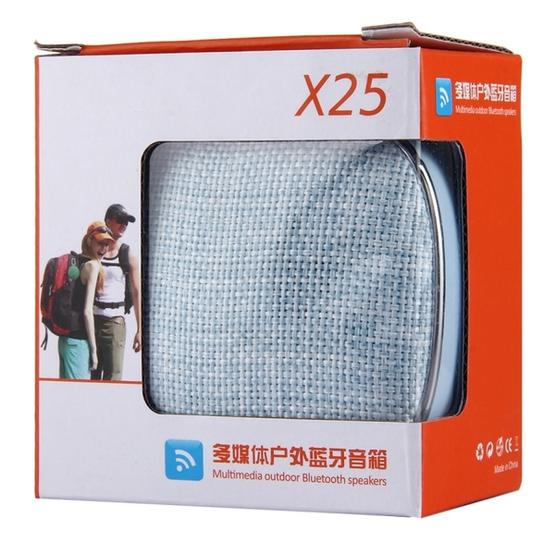 X25 Portable Fabric Design Bluetooth Stereo Speaker(Blue)