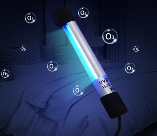 Length Ozone UV Strong Light Disinfection Portable Anti-virus Sterilization Lamp Bar Strip (9W 21cm) (CN Plug)