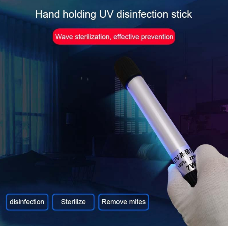 Length Ozone UV Strong Light Disinfection Portable Anti-virus Sterilization Lamp Bar Strip (9W 21cm) (CN Plug)