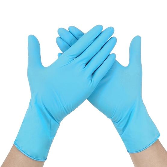 (100 pcs/Set) Blue Disposable Butyronitrile Gloves Housework Supplies, Size: M, Suitable for Palm Width: 8cm-9cm
