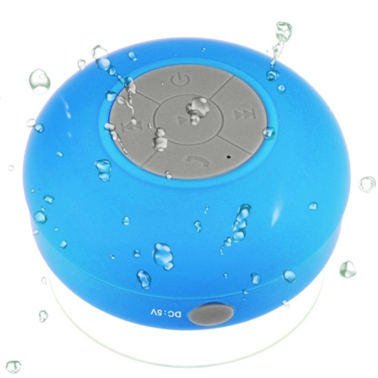 BTS-06 Mini Waterproof IPX4 Bluetooth V2.1 Speaker (Blue)