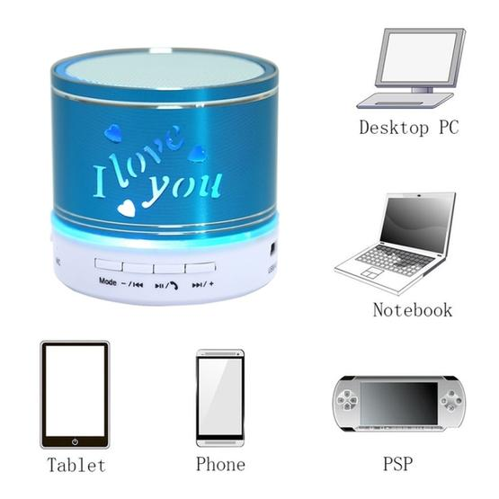 Mini Portable Bluetooth Stereo Speaker (Blue)