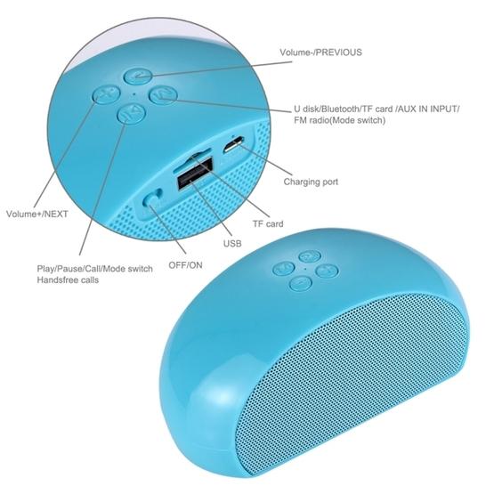 Y40 Portable Bluetooth Stereo Speaker(Blue)