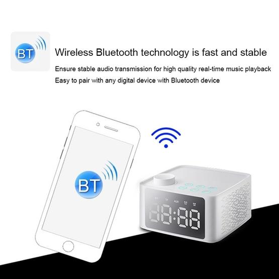 B1 Stereo Wireless Bluetooth Speaker with Mirror Display Screen(Green)