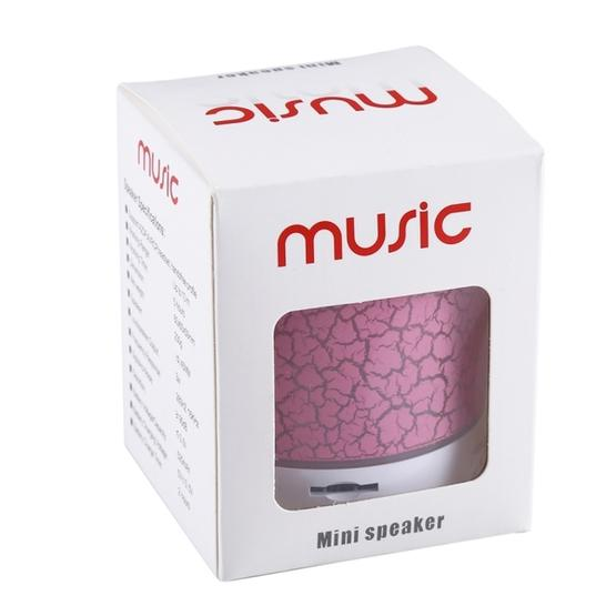 A9 Mini Portable Bluetooth Stereo Speaker, with Built-in MIC & LED (Pink)