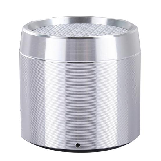 Portable True Wireless Stereo Mini Bluetooth Speaker with LED Indicator & Sling (Silver)