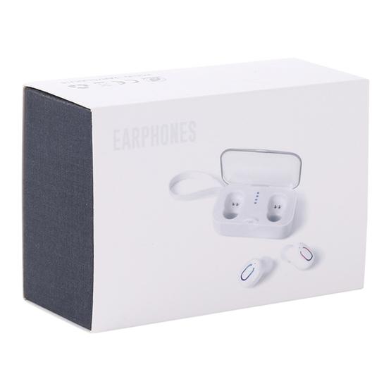 TI8S TWS Dazzling Wireless Stereo Bluetooth 5.0 Earphones with Charging Case (White)