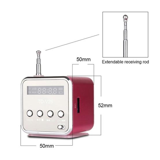 Portable Speakers with FM Mini Multi-function Radio (Green)