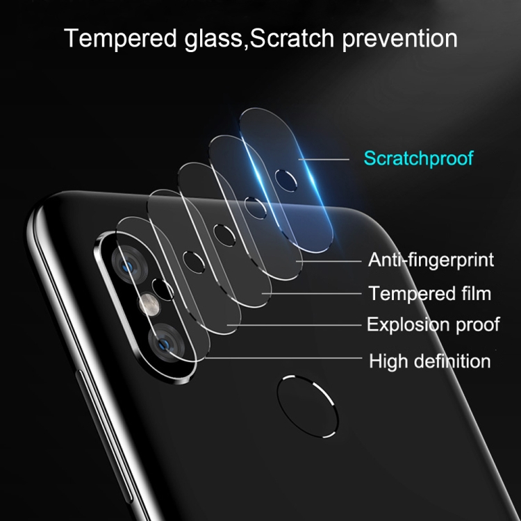 0.15mm 9H Round Edge Rear Camera Lens Tempered Glass Film for Huawei Y9 Prime
