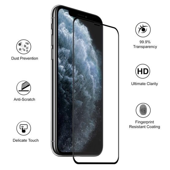 For iPhone 11 Pro Max / XS Max ENKAY Hat-Prince 0.26mm 9H 6D Curved Full Screen Tempered Glass Film