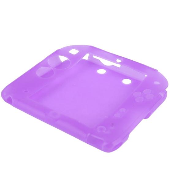 Pure Color Ultra Thin Silicone Case for Nintendo 2DS(Purple)