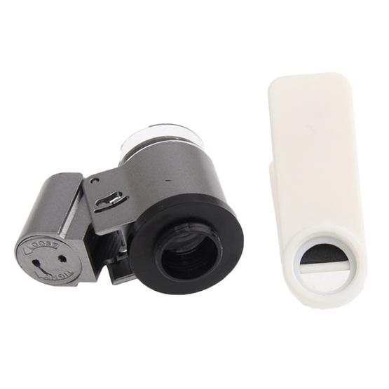 65X Zoom Digital Mobile Phone Microscope Magnifier with LED Light & Clip