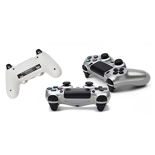 Wired Game Controller for Sony PS4(Silver)