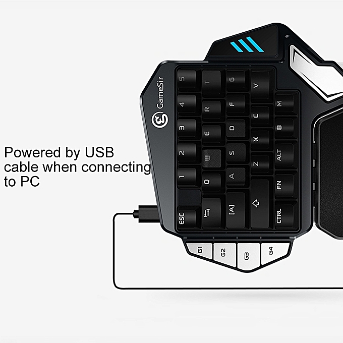 GameSir Z1 Cherry MX  Switch One-handed Bluetooth & Wired Gaming Keyboard (Cherry MX Blue)