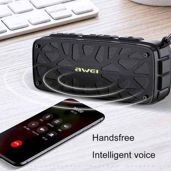 awei Y330 Outdoor Portable Bluetooth Speaker(Black)