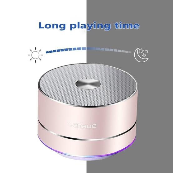 LENRUE Portable Wireless Bluetooth Speaker (Silver)