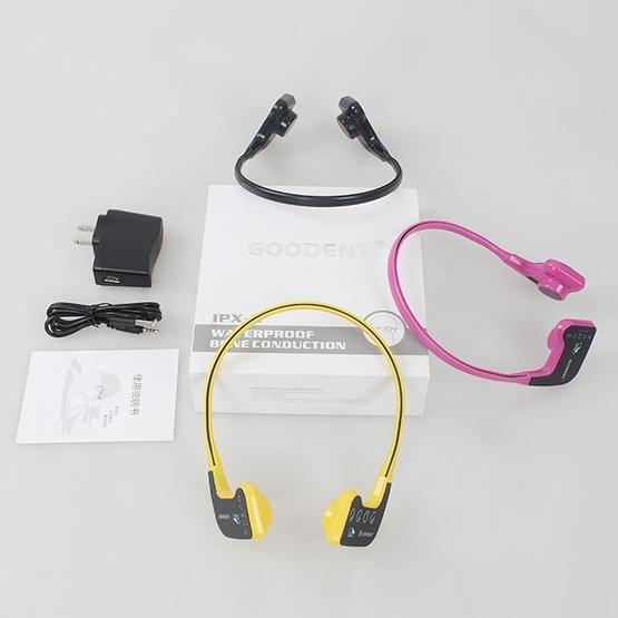 Bone Conduction Headphone Swimming Teaching Bluetooth Headphone (Yellow)