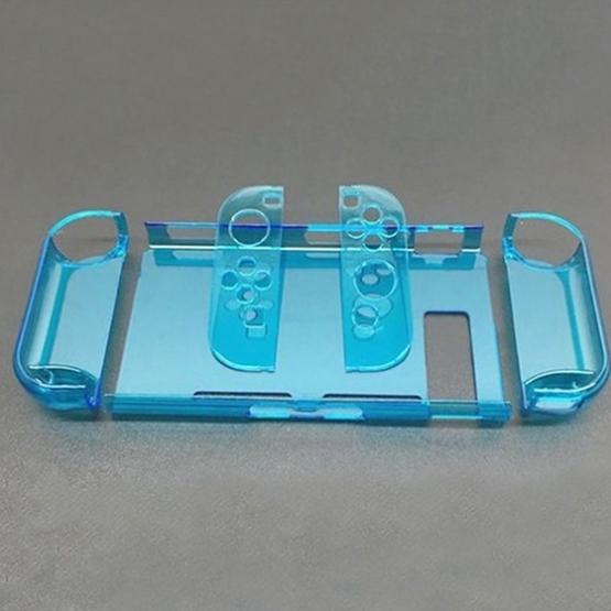 Hard PC Protection Cover for Nintendo Switch NS Case Detachable Crystal Plastic Shell Console Controller Accessories(Blue)