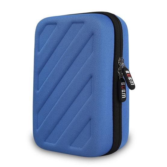 BUBM Multi-function Portable Game Machine EVA Storage Bag Protective Box for Nintendo 3DSLL(Blue)