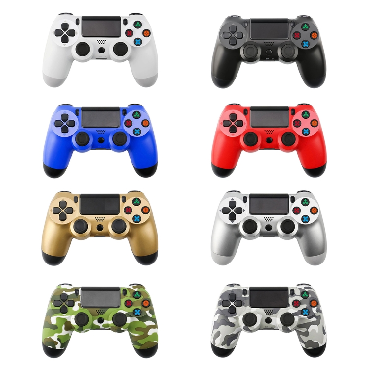 Grey Camouflage Snowflake Button Wired Gamepad Game Handle Controller for PS4