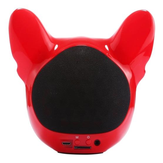 AEROBULL Bulldog Fashion Portable Bluetooth Wireless Stereo Speaker(Red)