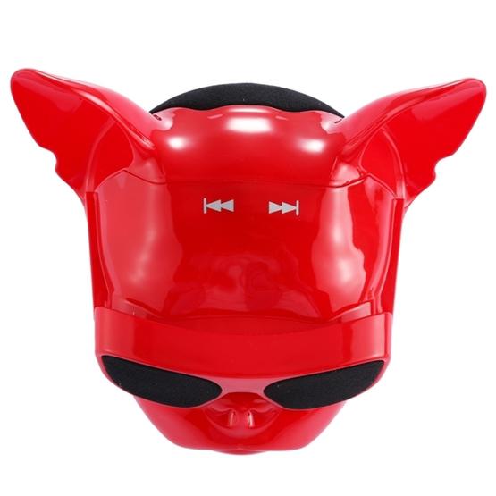 AEROBULL Bulldog Fashion Portable Bluetooth Wireless Stereo Speaker(Red)
