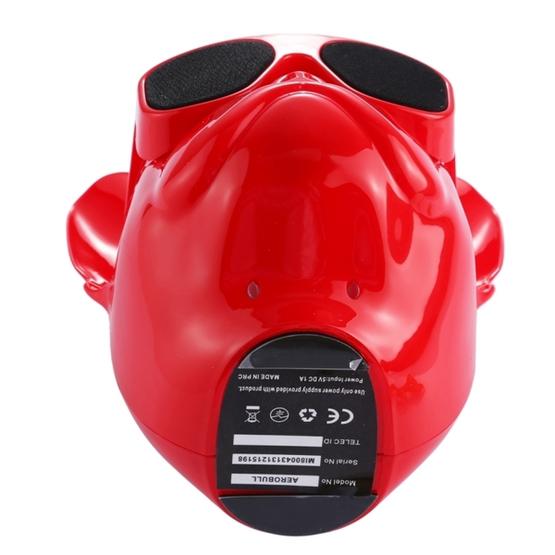AEROBULL Bulldog Fashion Portable Bluetooth Wireless Stereo Speaker(Red)