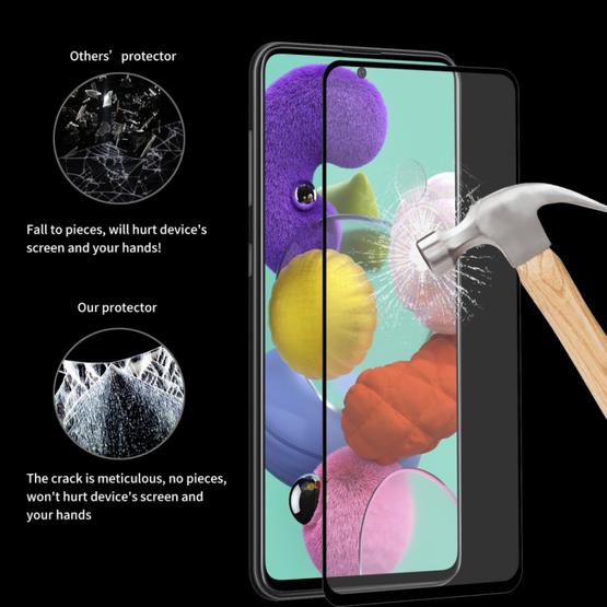 (5 pcs/Set) ENKAY Hat-Prince Full Glue 0.26mm 9H 2.5D Tempered Glass Full Coverage Film for Galaxy A51
