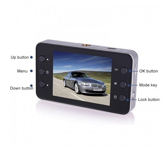 Car DVR - K6000 2.3 inch 120 Degrees Wide Angle Full HD 1080P