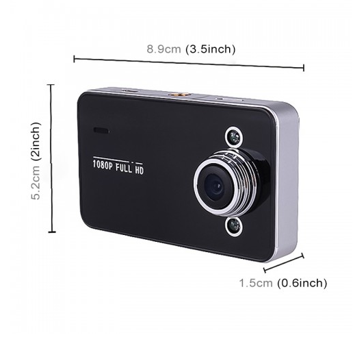 Car DVR - K6000 2.3 inch 120 Degrees Wide Angle Full HD 1080P