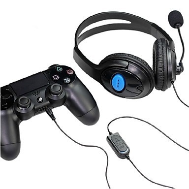 Bilateral Large Headphones Host Internet Voice Chat Headset for PS4