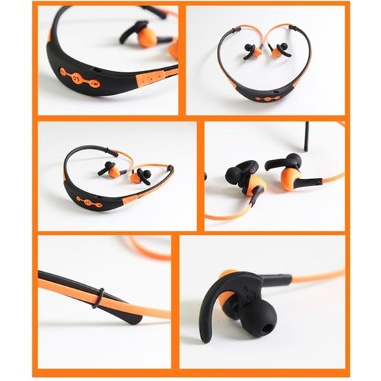 BT-54 In-Ear Wire Control Sport Neckband Wireless Bluetooth Earphones (Yellow)