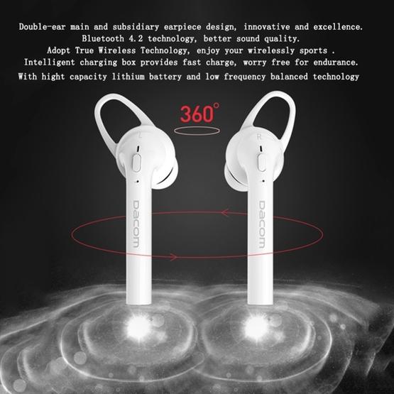 DACOM Guofen 7TWS Dual Ears Stereo Wireless Bluetooth 4.2 In-Ear (White)
