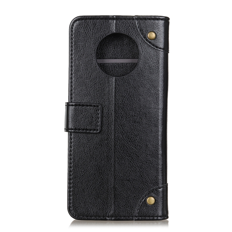 Copper Buckle Nappa Texture Horizontal Flip Leather Case with Holder & Card Slots & Wallet for Huawei Mate 40 (Black)