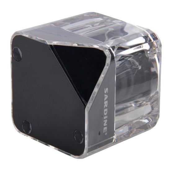 SARDiNE B5 Crystal Case Multifunctional Wireless Bluetooth Speaker Black