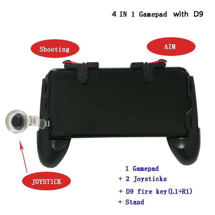 4 in 1 D9 Eats Chicken to Assist the Jedi Survival Stimulation Battlefield Mobile Handle Grip Gamepads