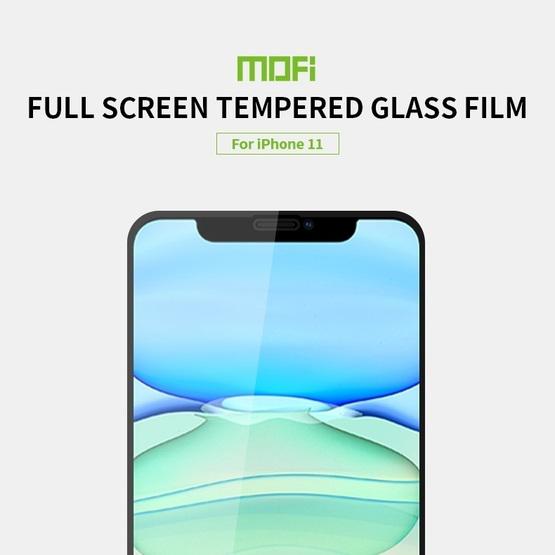 For iPhone 11 MOFI 9H 2.5D Full Screen Tempered Glass Film(Rose gold)