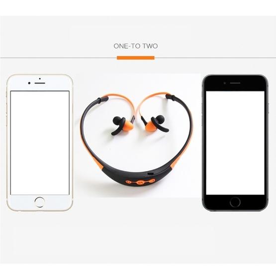 BT-54 In-Ear Wire Control Sport Neckband Wireless Bluetooth Earphones (Orange)