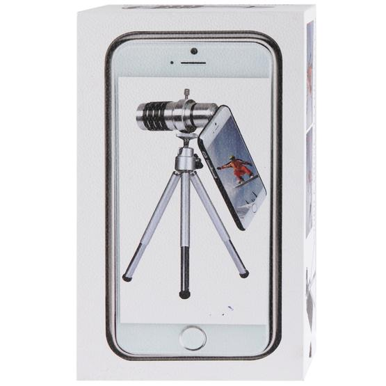 12 X Mobile Telephoto Lens with Tripod and Phone Case for iPhone 6 Plus