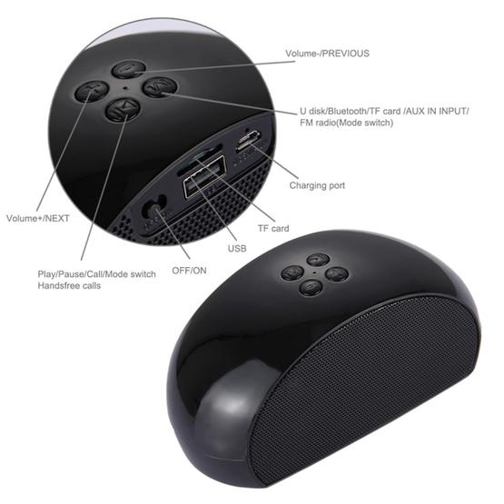 Y40 Portable Bluetooth Stereo Speaker(Black)